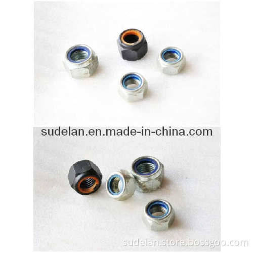 Nylon Locked Nuts & Bolts & Screw Spikes, Plain & Galvanized or Black